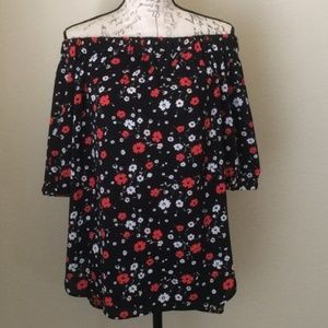 MICHAEL Michael Kors Off Shoulder Floral Top